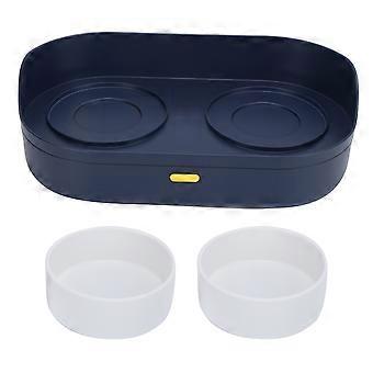 Cat and Dog Feeding Bowl Removable Non Slip Anti Tipping and Easy to Clean Pet Drinking and Feeding BowlBlue