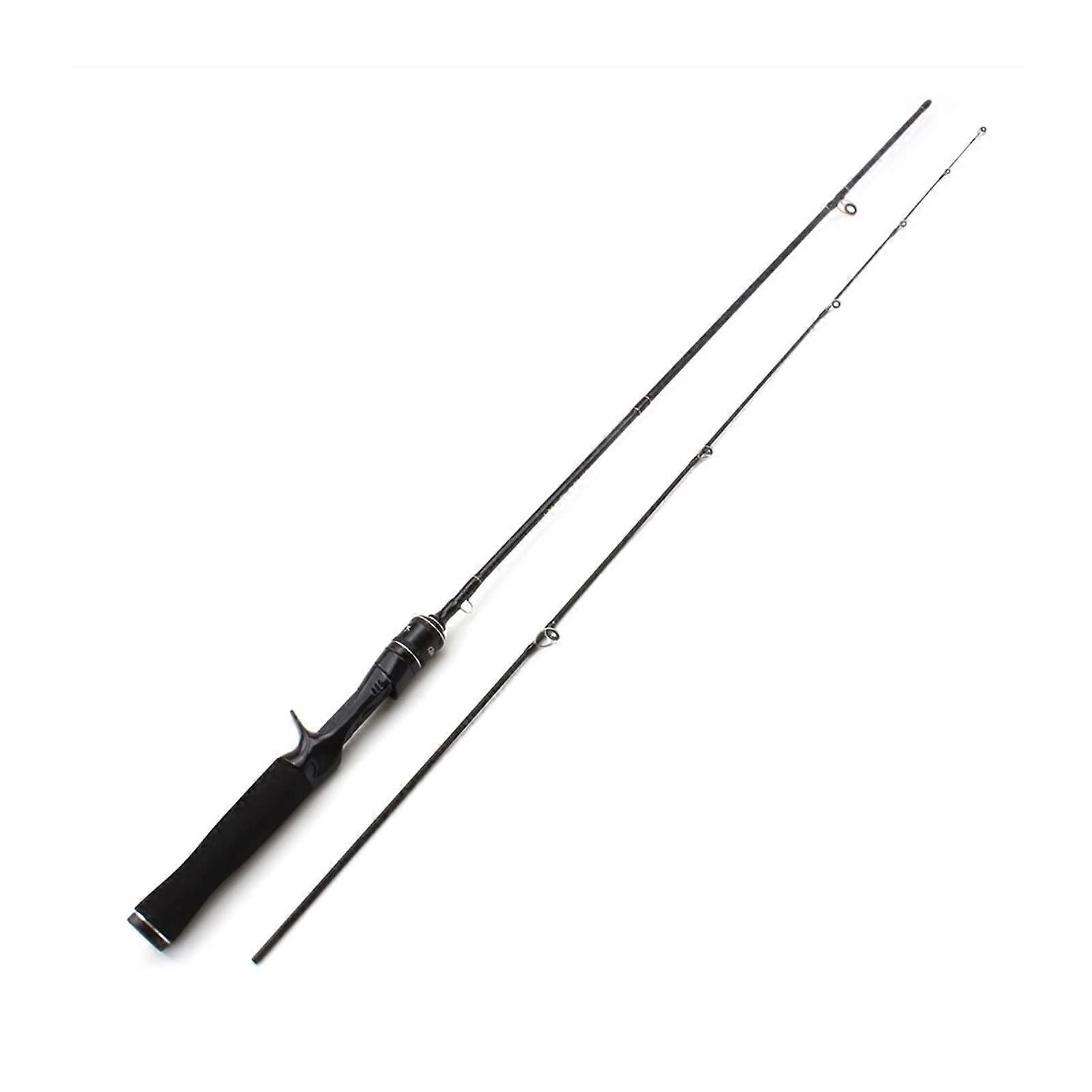 Angelrute, 1,68 m Köderrute, Spinnrute, Langsamködergewicht 1–7 g (Farbe: Dark Grey)