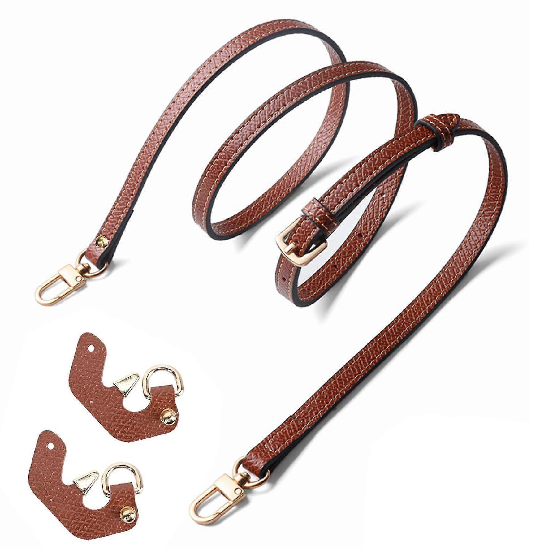 Shoulder Strap for Longchamp Women's Bag, Adjustable 0.9cm Replacement Leather Shoulder Strap, Compatible Leather Bag Straps