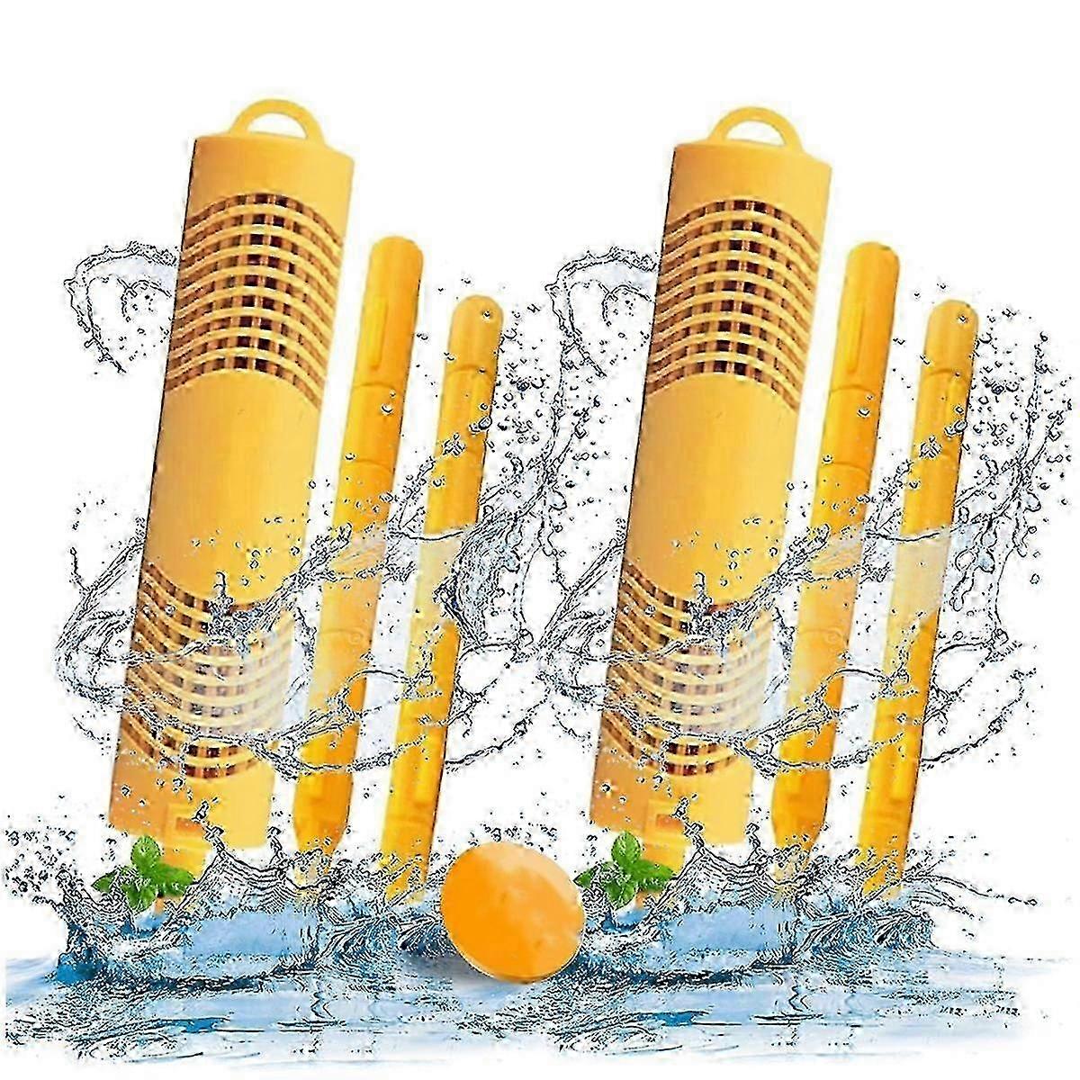 Spa Mineral Sticks for Hot Tub Use, Mineral Stick Inserts Filter - Yellow, 2 Pack