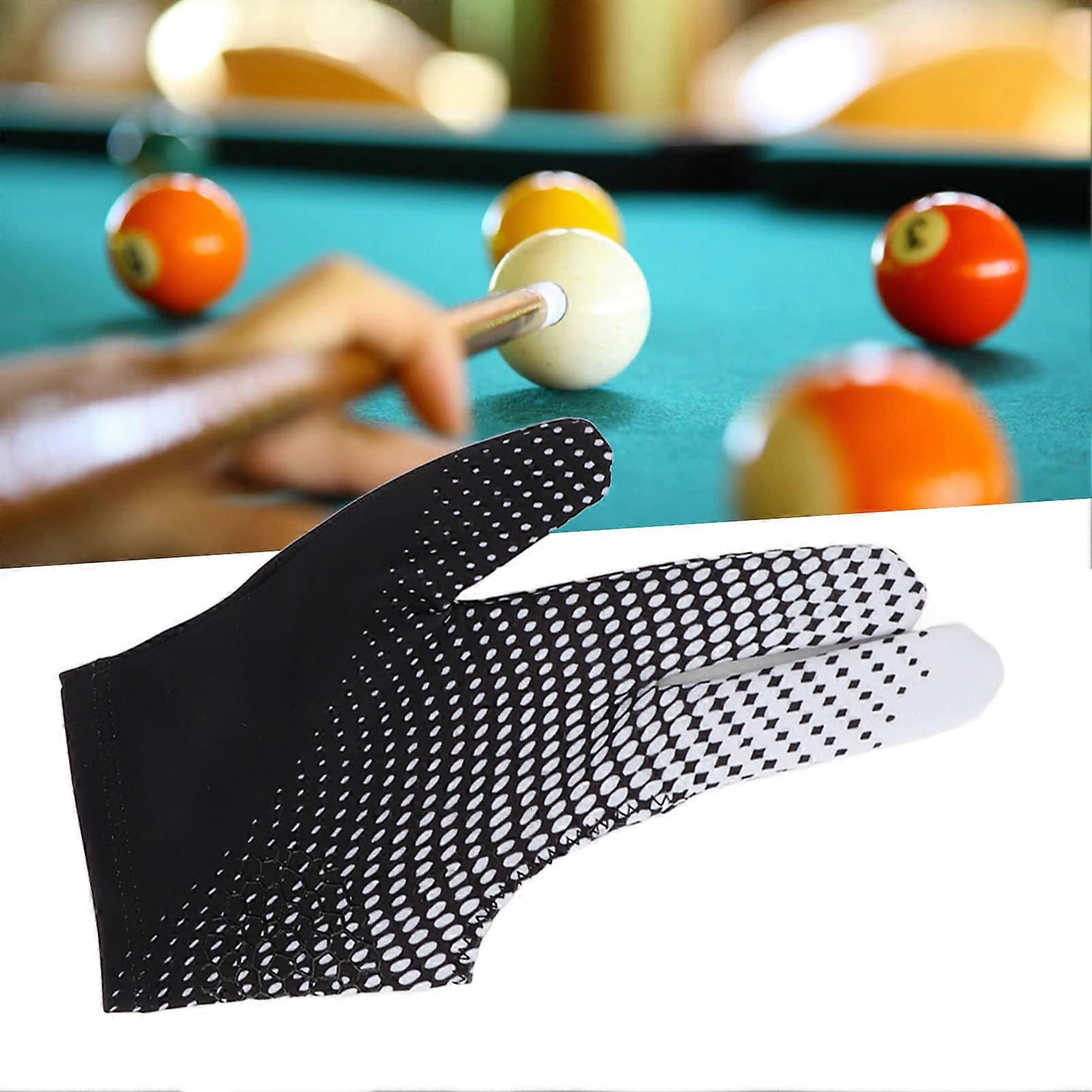 Universal Billiards Glove Elastic Accurate Sensitive Controlling Anti Slip 3 Fingers Pool Cue Gloves