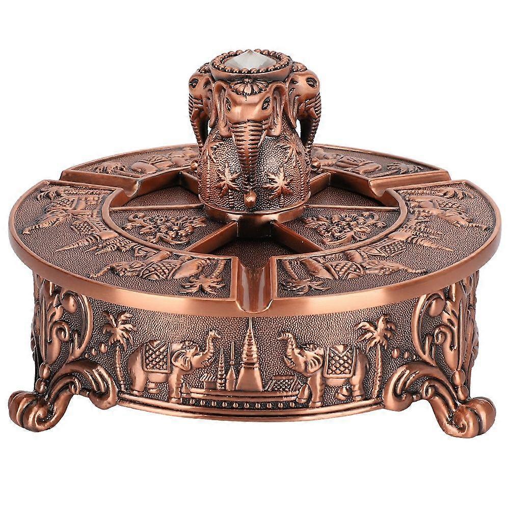 2025 أحدث طراز منفضة سجائر الرجعية مع غطاء الحرف المعدنية الأوروبية