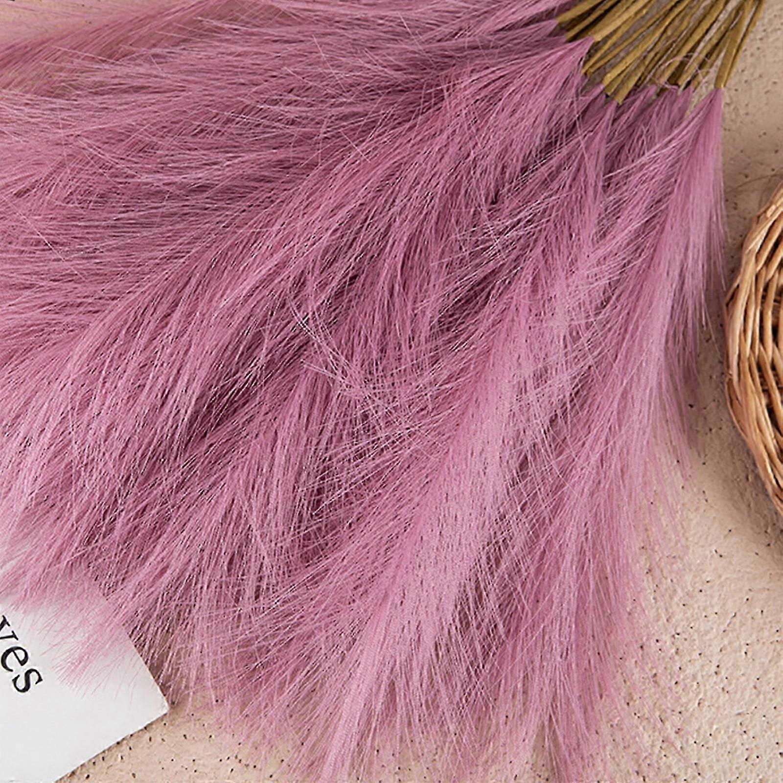 5 palos de hierba de las pampas secas hierba pomposa artificial ramas de jarrón relleno para el hogar sala de estar cocina boda bohemia dcor