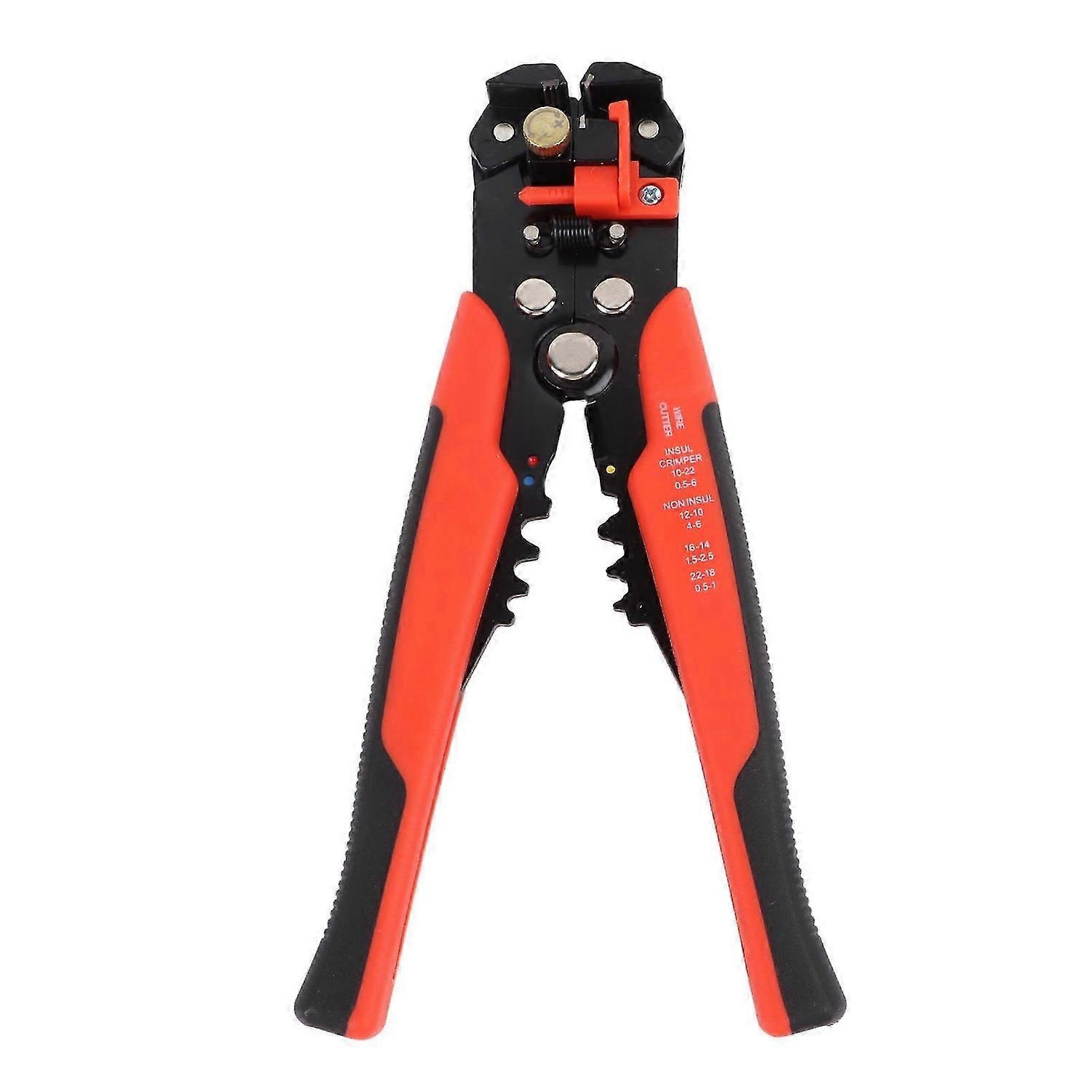 Red Automatic Wire Stripper Crimping Pliers HCS Cable Stripping Cutting Plier Disassembly Tool