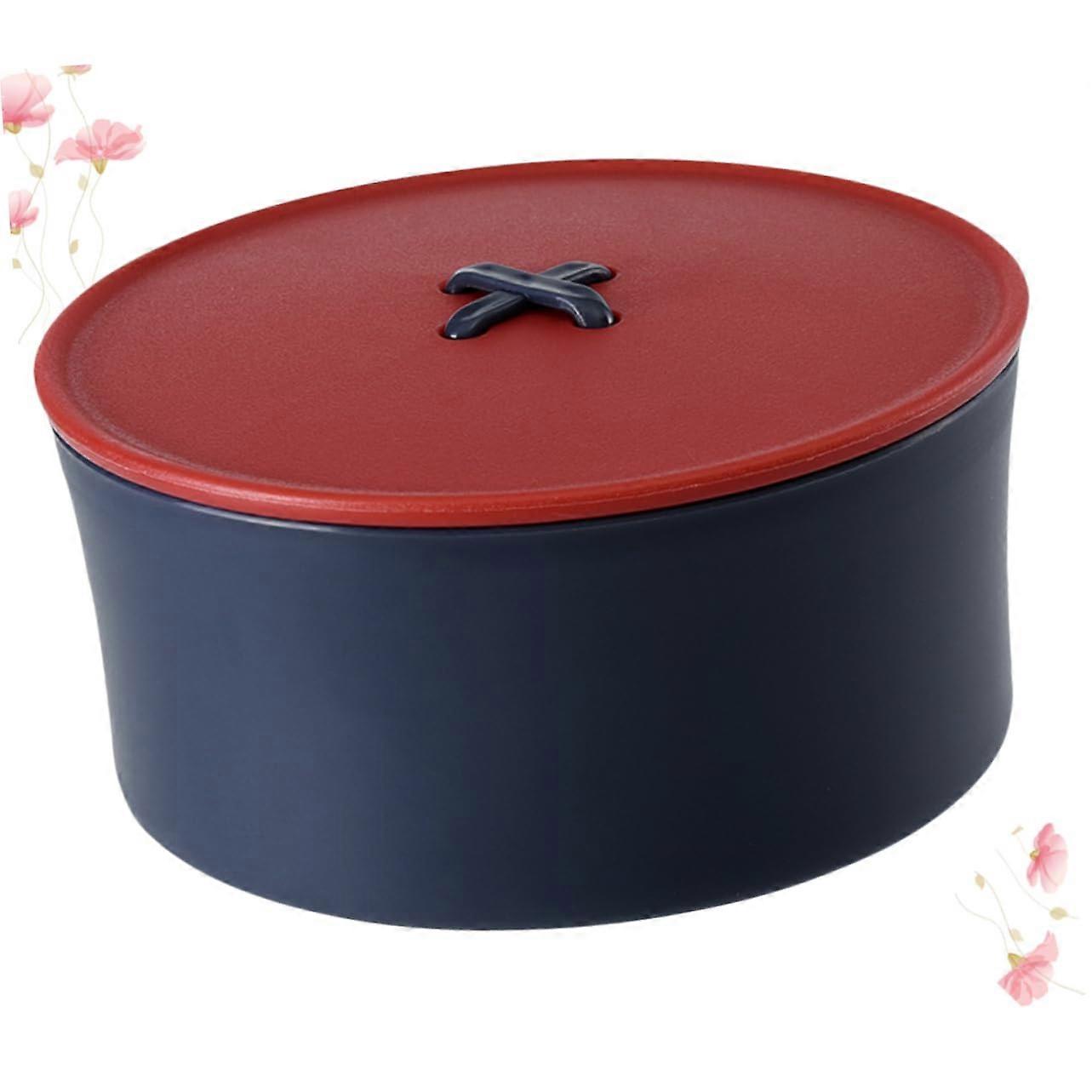 Portable Sewing Needle Case Set with Red Threads for Home and Travel Storage