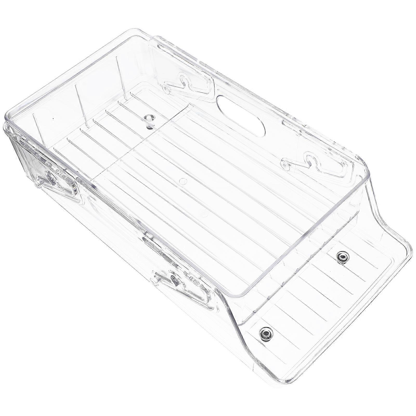 Double Layer Transparent Can Organizer for Fridge, Cabinet & Kitchen Countertops – Space Saving Beverage Storage Rack for Cans, Soda & Drinks