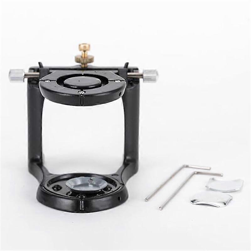 Dental Alloy Large Articulator Adjustable Dentures Magnetic Articulator Dental Laboratory Equipment Laboratory Products Tools (Small)