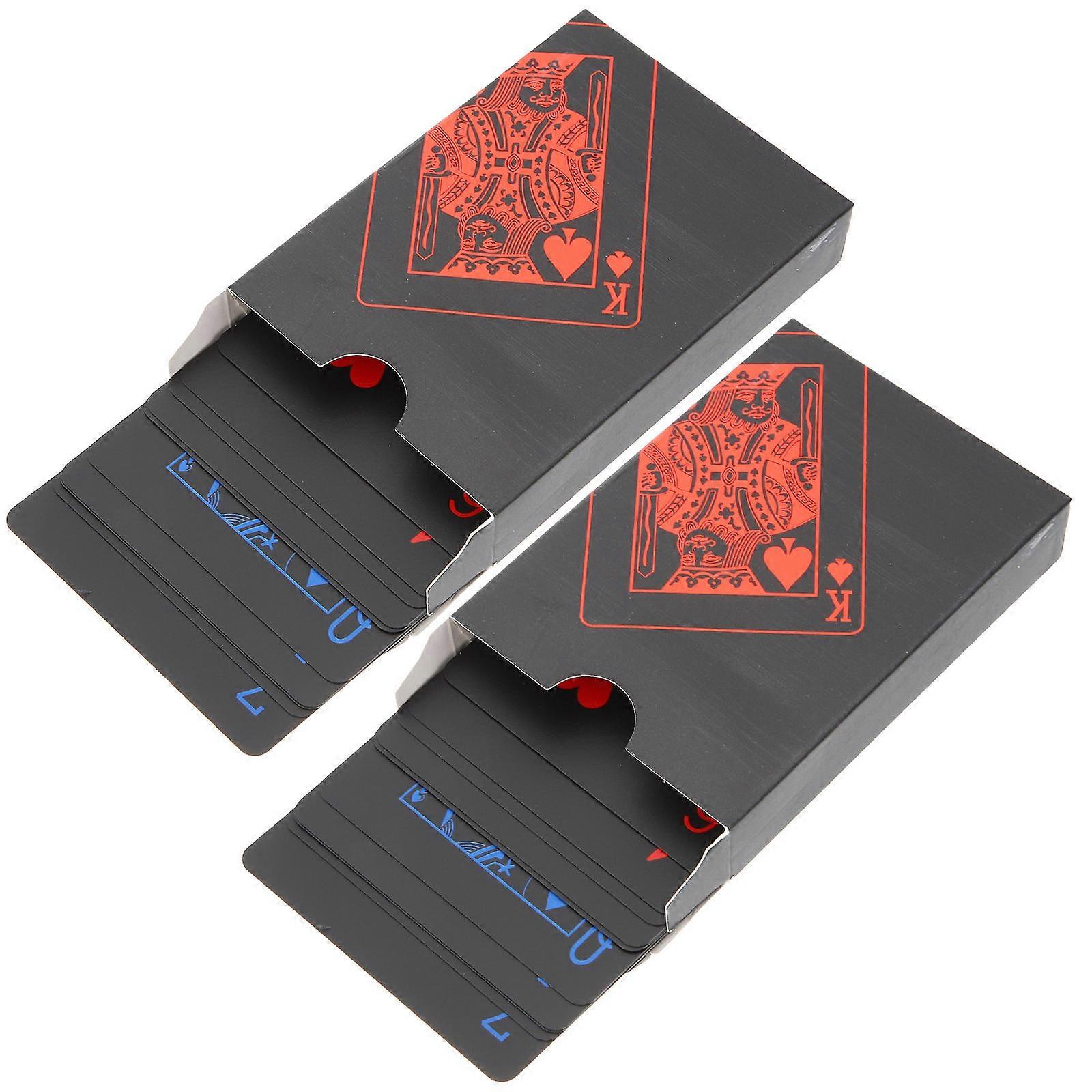 2 Boxes Rectangle Poker Cards for Game , Travel, Carnival Themes & Housewarming – Party & Board Game Supplies