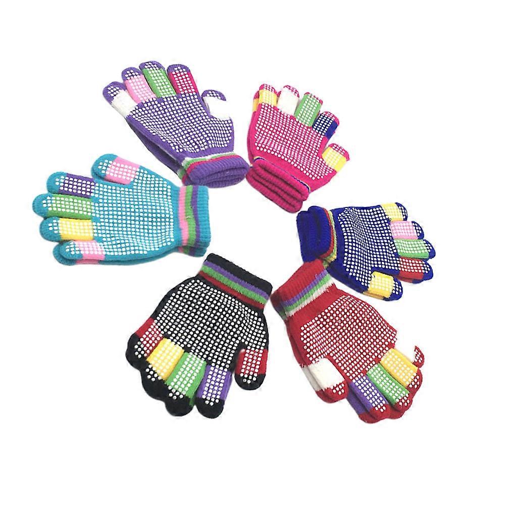 Ski Glove for Kids Winter Non-Slip Stretchy Assorted Pairs