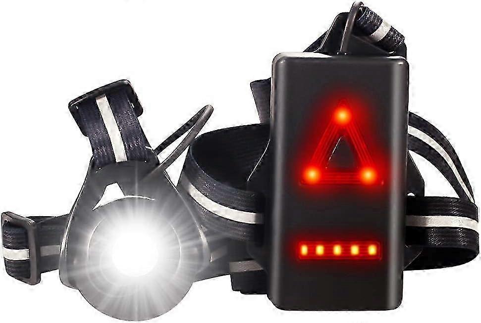 USB Rechargeable LED Chest Light for Running - 500 Lumens with 90° Adjustable Beam Angle for Enhanced Visibility and Safety