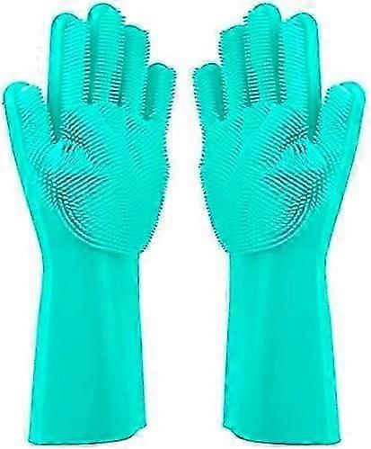 قفازات غسل الصحون المصنوعة من السيليكون لعام 2025 - قفازات مطاطية للتنظيف السحري للعناية بالأطباق بسهولة والاستخدام المنزلي متعدد الاستخدامات