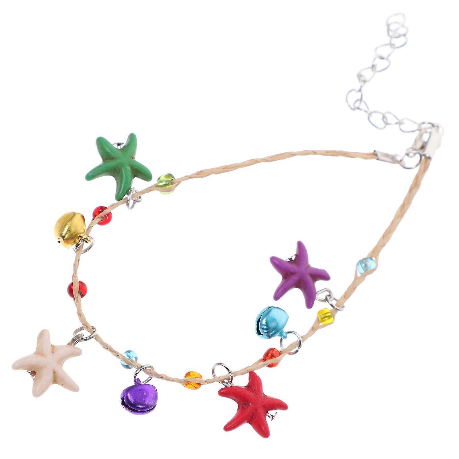Elegant Multi Alloy Wrist Chain with Gemstone Beads for Decor Lightweight Comfortable 1 Pc
