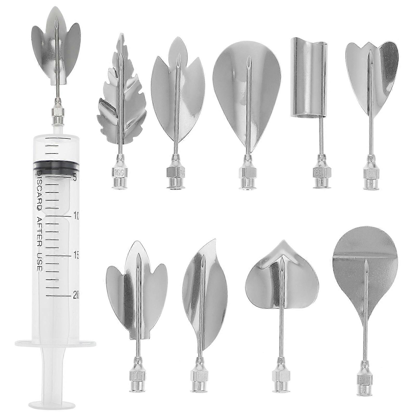 1 Set Stainless Steel 3D Art Pudding Nozzles Cake Gelatin Tools