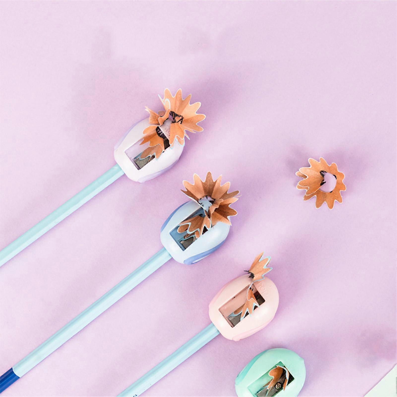 Mini Cartoon Pencil Sharpener Cute Sharpness Blade Portable Manual Handheld Pencil Sharpener for Student