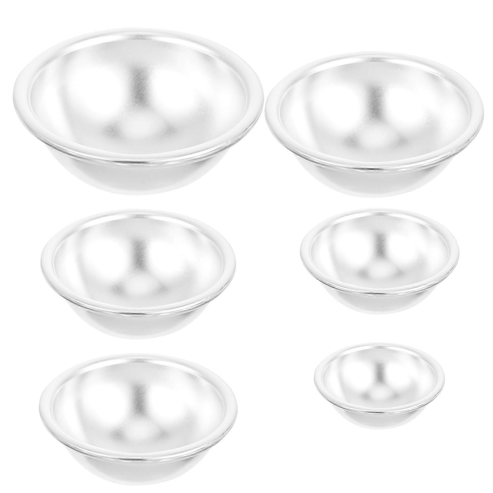 6pcs Multi Function Sphere Cake & Bath Ball Mold – Reusable, Easy Clean, Rounded Corner Molds for Baking, Crafting & Unique Cake Designs