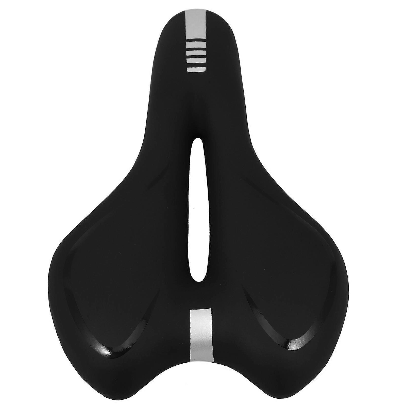 Comfortable Bike Saddle with Gel Cushion for Cycling Use Black Wide Rear Pad and Ergonomic Design Fits Most Bikes 7.9 x 5.1 inches
