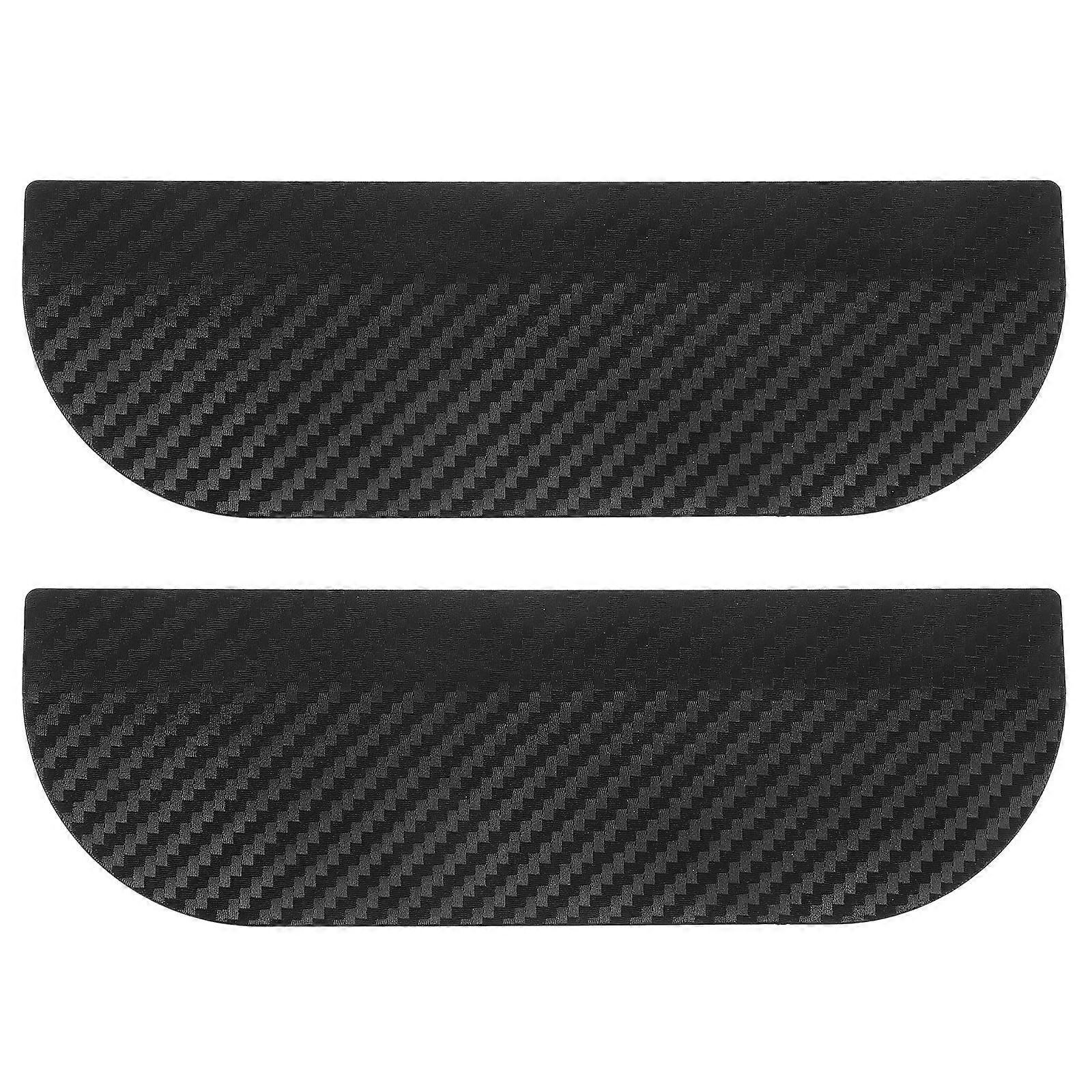 Black PVC Side Mirror Rain Guards for Car Rear View Mirror Protection and Style Enhancement 1 Pair