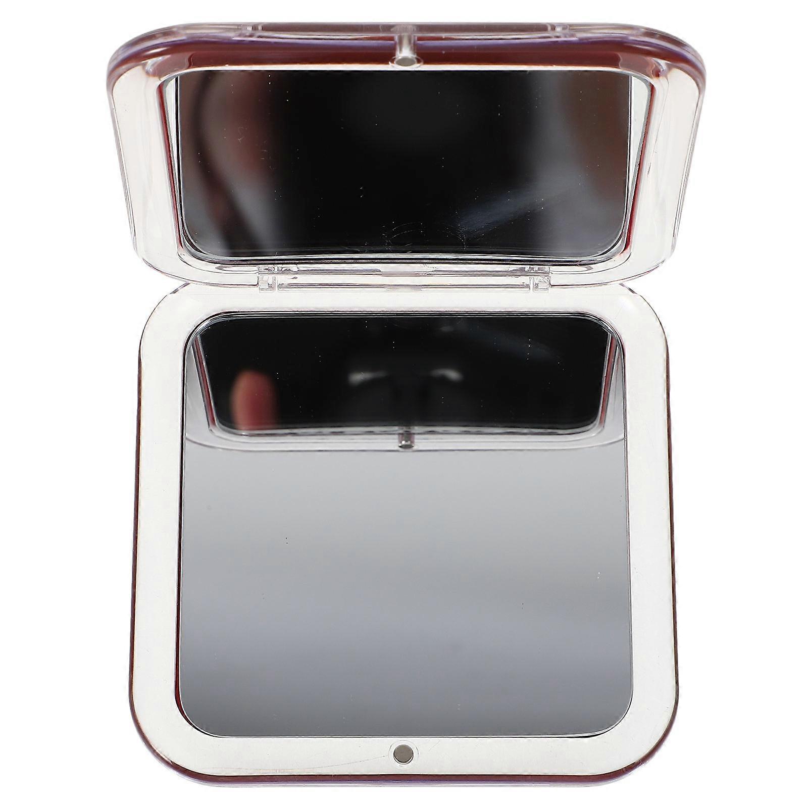 Stylish Compact Folding Mirror for Women – Portable Lightweight Makeup Mirror with Magnification, Scratch Resistant, Travel Friendly