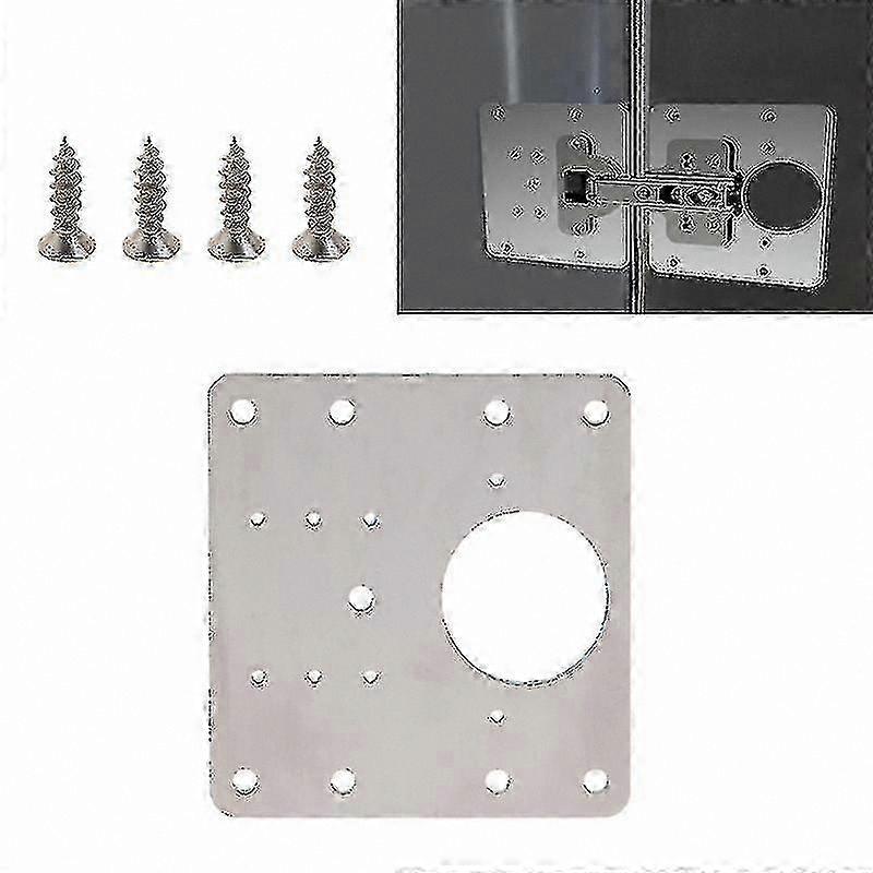 Stainless Steel Hinge Repair Plate Kit - Rustproof & Durable Fixing Solution