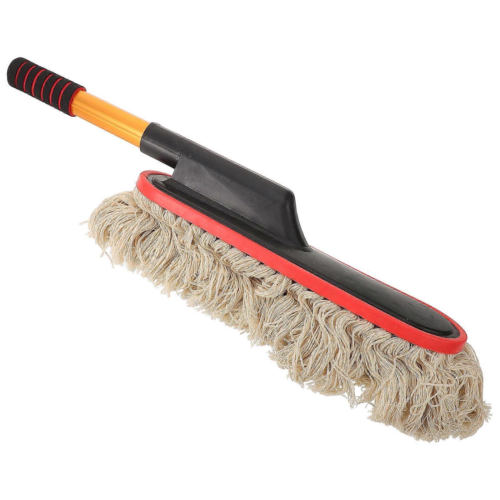 Soft Car Cleaning Brush with Adjustable Length for Thorough Cleaning Multi Color 12.5 inches