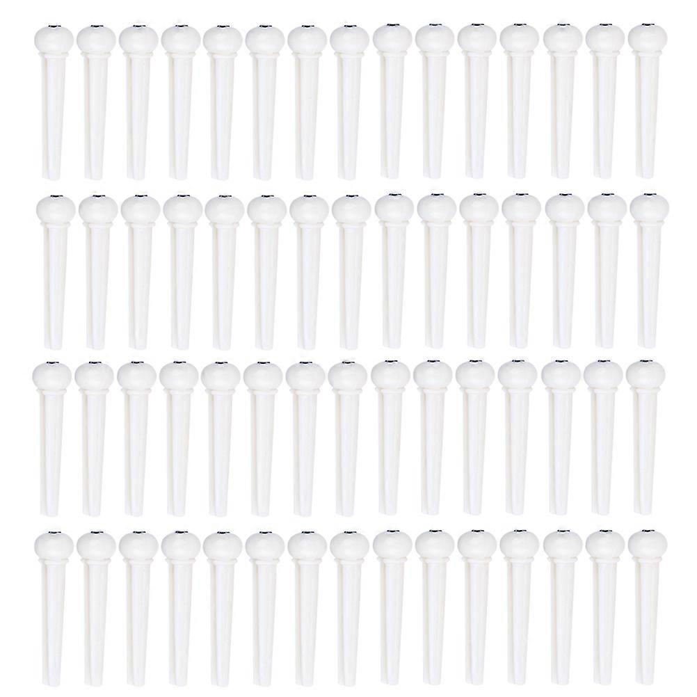 Acoustic Guitar Bridge Pin String Fastening Replacement Tool Durable Plastic Cylindrical 100Pcs