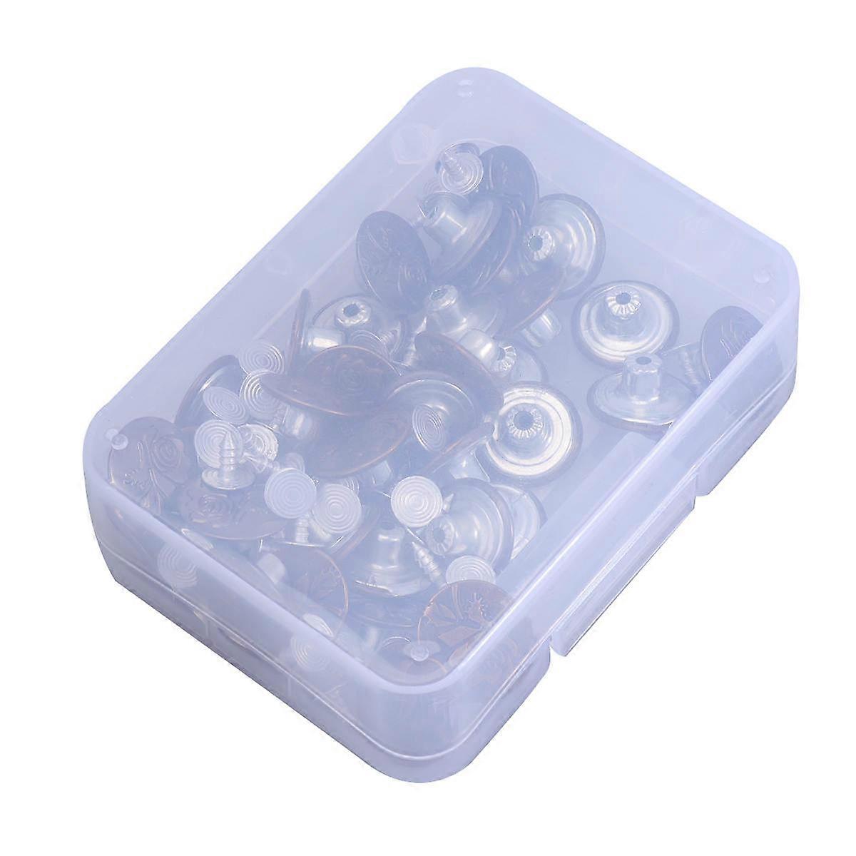 Metal Jeans Button Replacement For Home Use Boxed Shape 9.3x7cm 40 Set