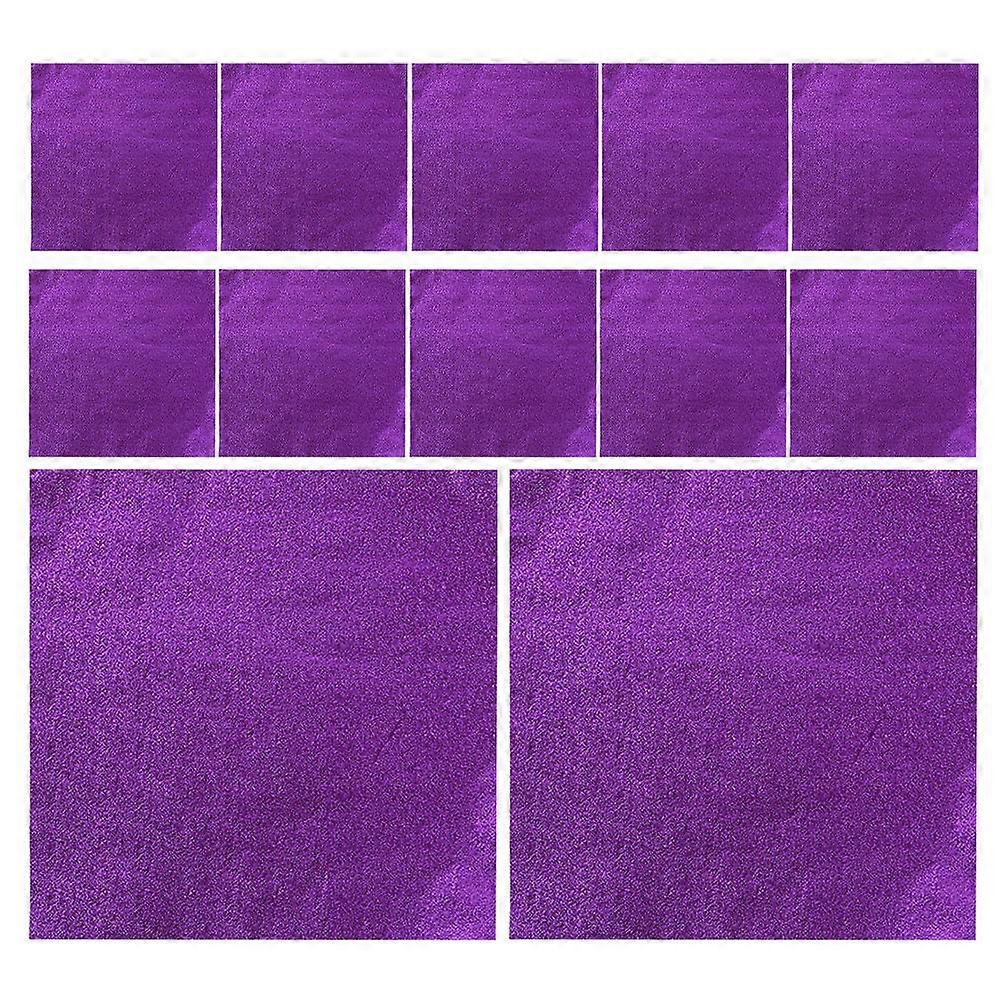 Candy Wrappers for Homemade Candy Square Foil Chocolate Wrapping Papers Purple 20.00X20.03CM Decoration Christmas 100Set