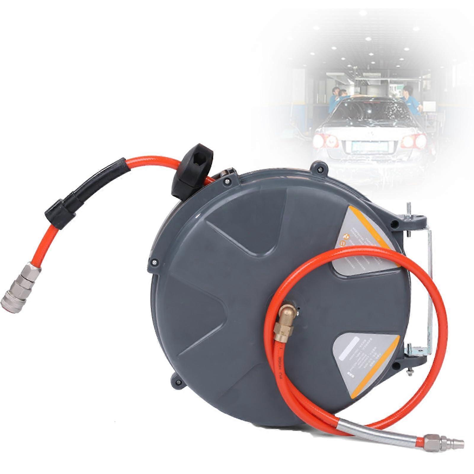 Wallmounted hose reel with 8x12 doublelayer sand tube, automatic retractable winder
