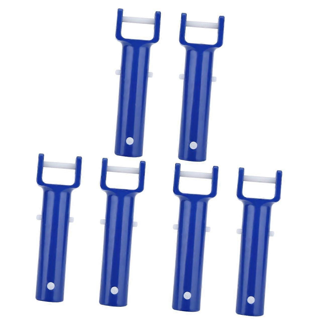 6 Sets Pool Cleaning Accessories, Manual Suction Head, Compatible with 3 Inch Hoses, Durable Pool Cleaning Tools