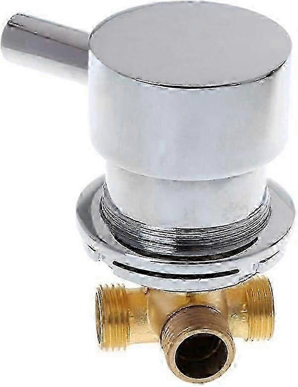 Precision Hot and Cold Water Mixer for Shower Cabin, Elegant Handle with Chromed Brass Construction for Enhanced Durability hwy