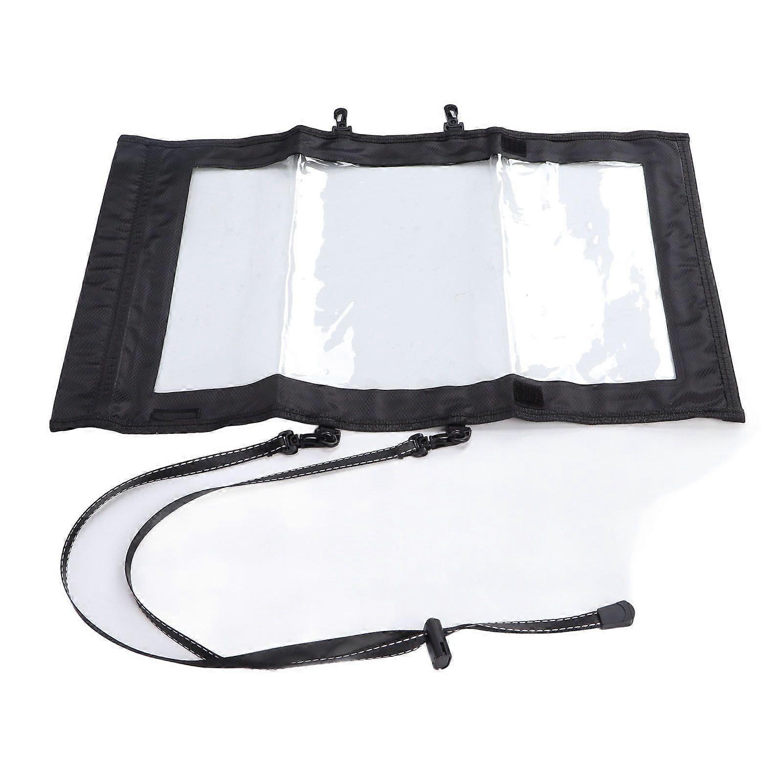 Transparent Map Storage Bag Waterproof Folding Storage Pouch for Outdoor Hiking Camping