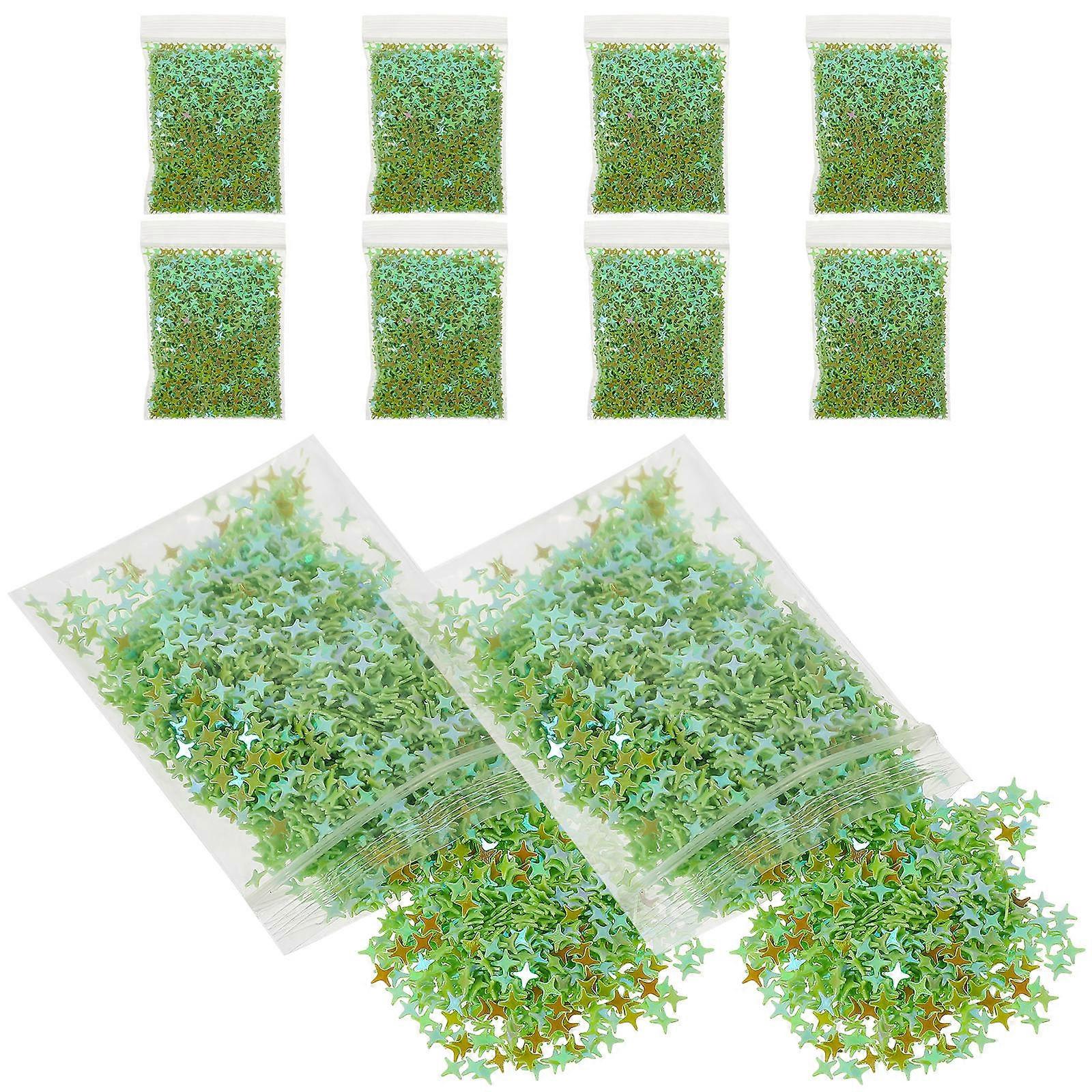 Manicure Sequins Stars Glitters For Women 0.4X0.4CM Shape Nail Decoration 10 Packs