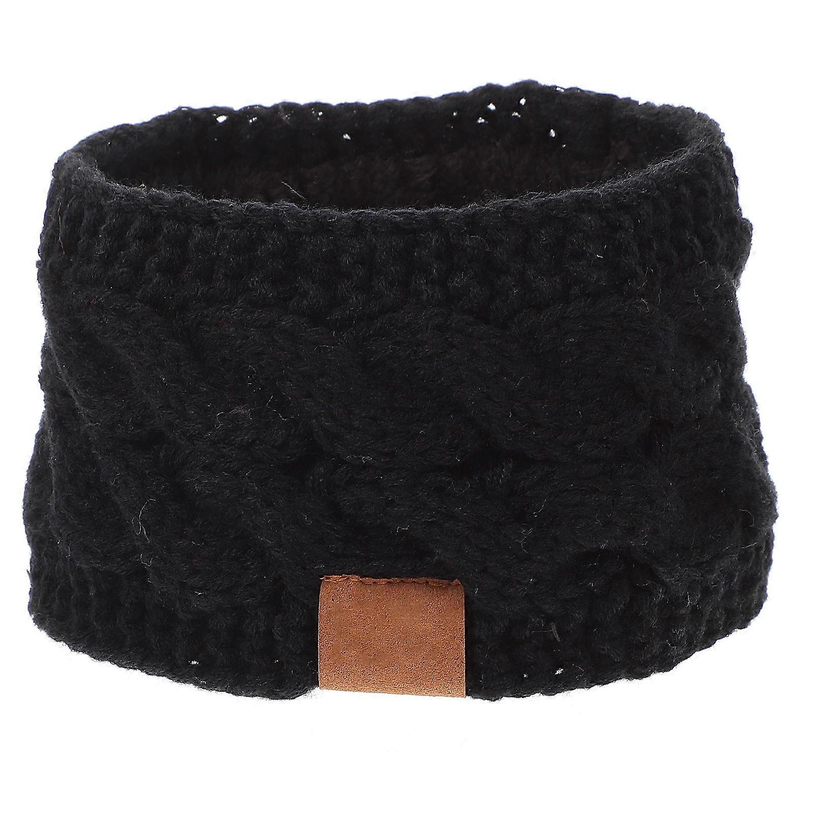 Stretchy And Comfortable Black Headband For Women And Girls During Autumn And Winter Daily Outfits 1Pack