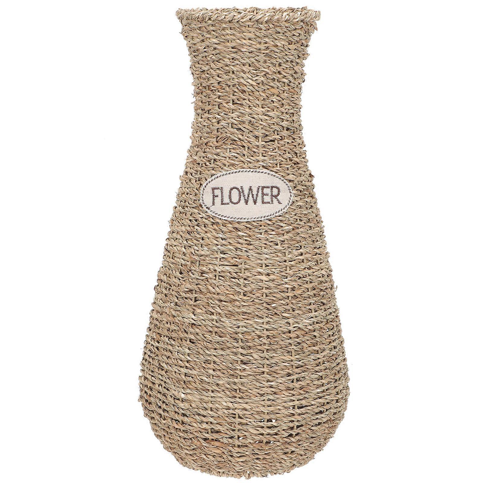 Here's a refined product description for your **Nordic Style Rattan Vase**:

 

**Nordic Style Rattan Vase – Woven Floor Standing Flower Vase for
