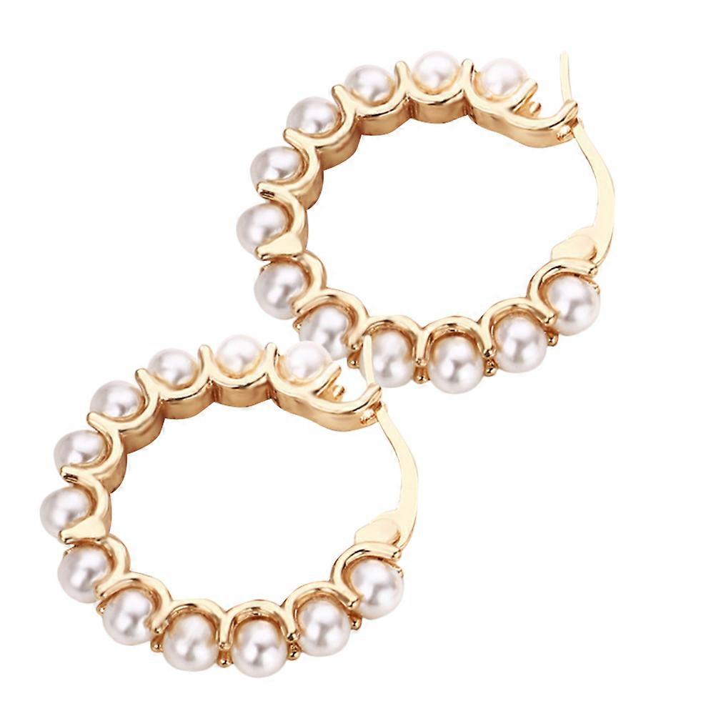 Here's a refined and engaging product description based on your input:
 
**Stylish Pearl Earrings for Women – Elegant Lightweight Design for