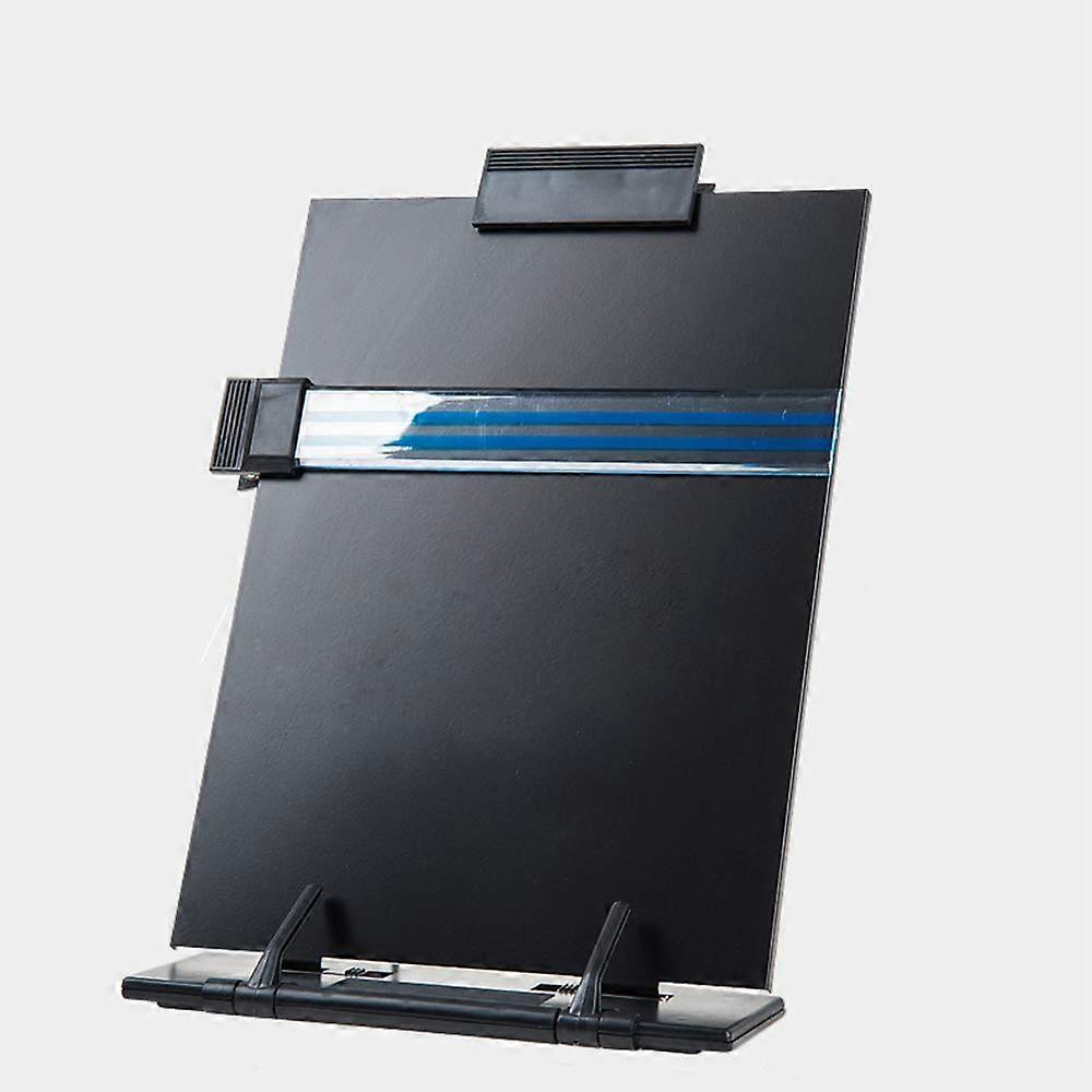 Hanghs Desk Document Holder Clipboard with 7 Adjustable Positions, Side Clip for Sheet Music and Cookbooks, Black