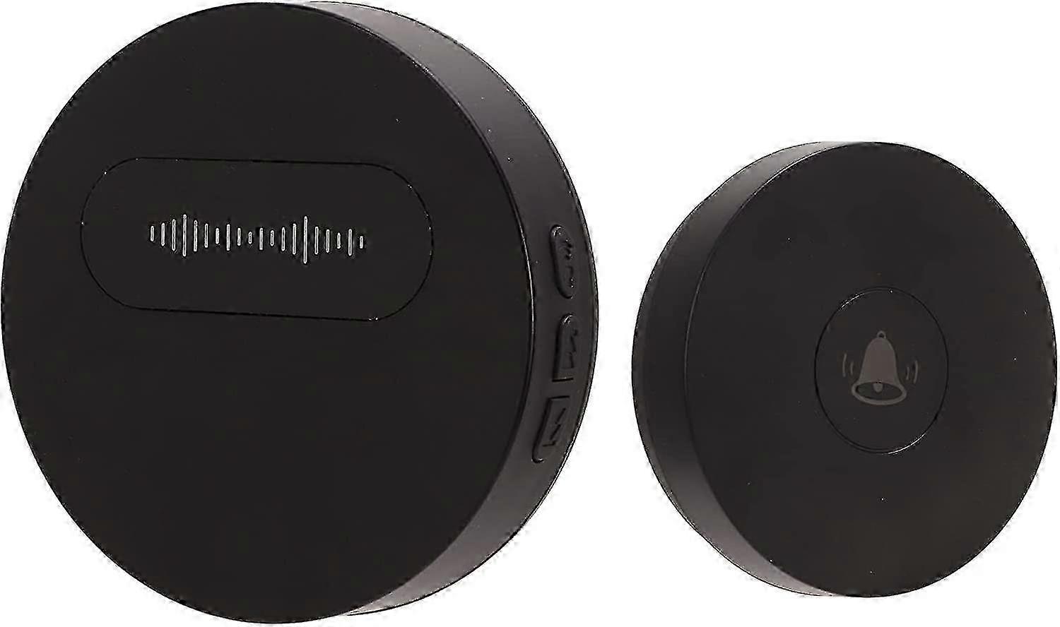 A Wireless Doorbell with a 150m Waterproof Push Button and Receiver, featuring 58 Melodies and 4 Volume Levels