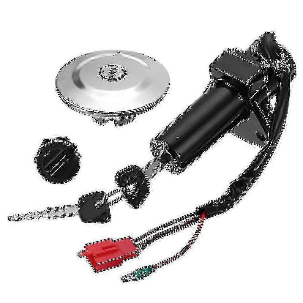 Ignition Switch Fuel Cap Seat Lock and Key Set for Ybr125/Ybr 125 (2007-2014) Model Edition 0731