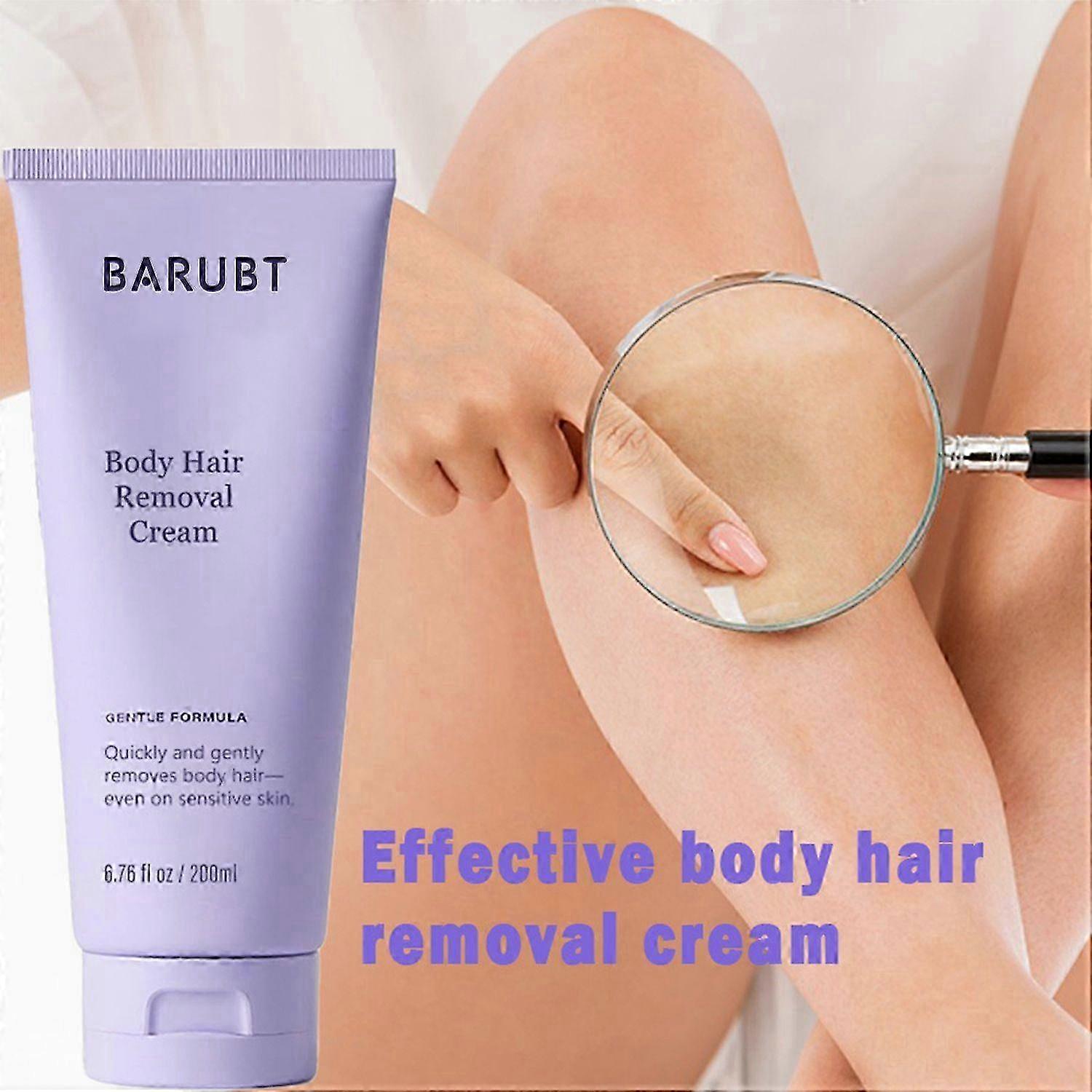Body Hair Removal Cream for Women and Men, with Spatula Applicator, Gentle Formula, Safe for Sensitive Skin, for Legs, Bikini, Underarms