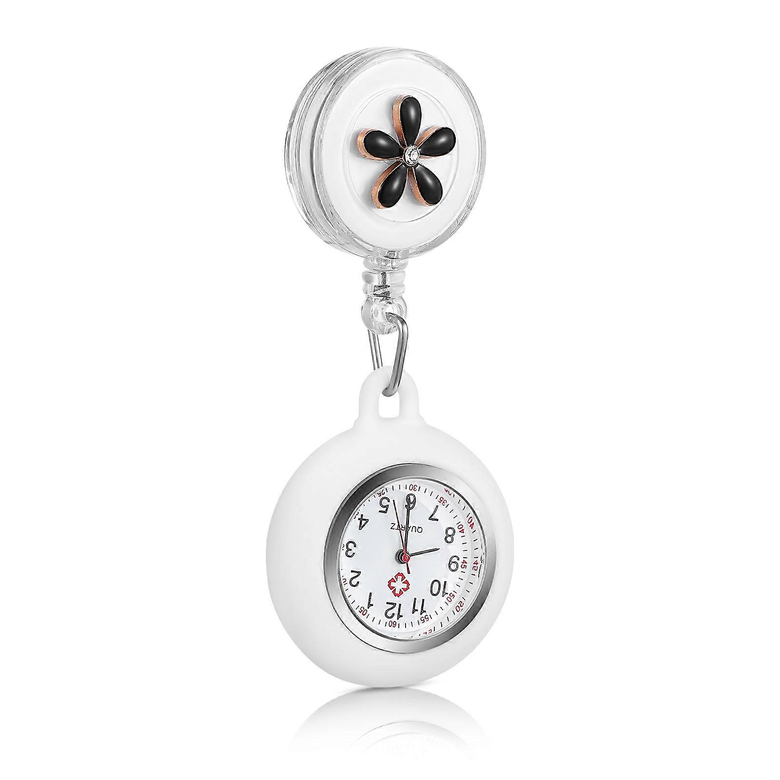 Simple Style Clip On Nurse Watch With Clear Numbers For Medical Staff 1Set