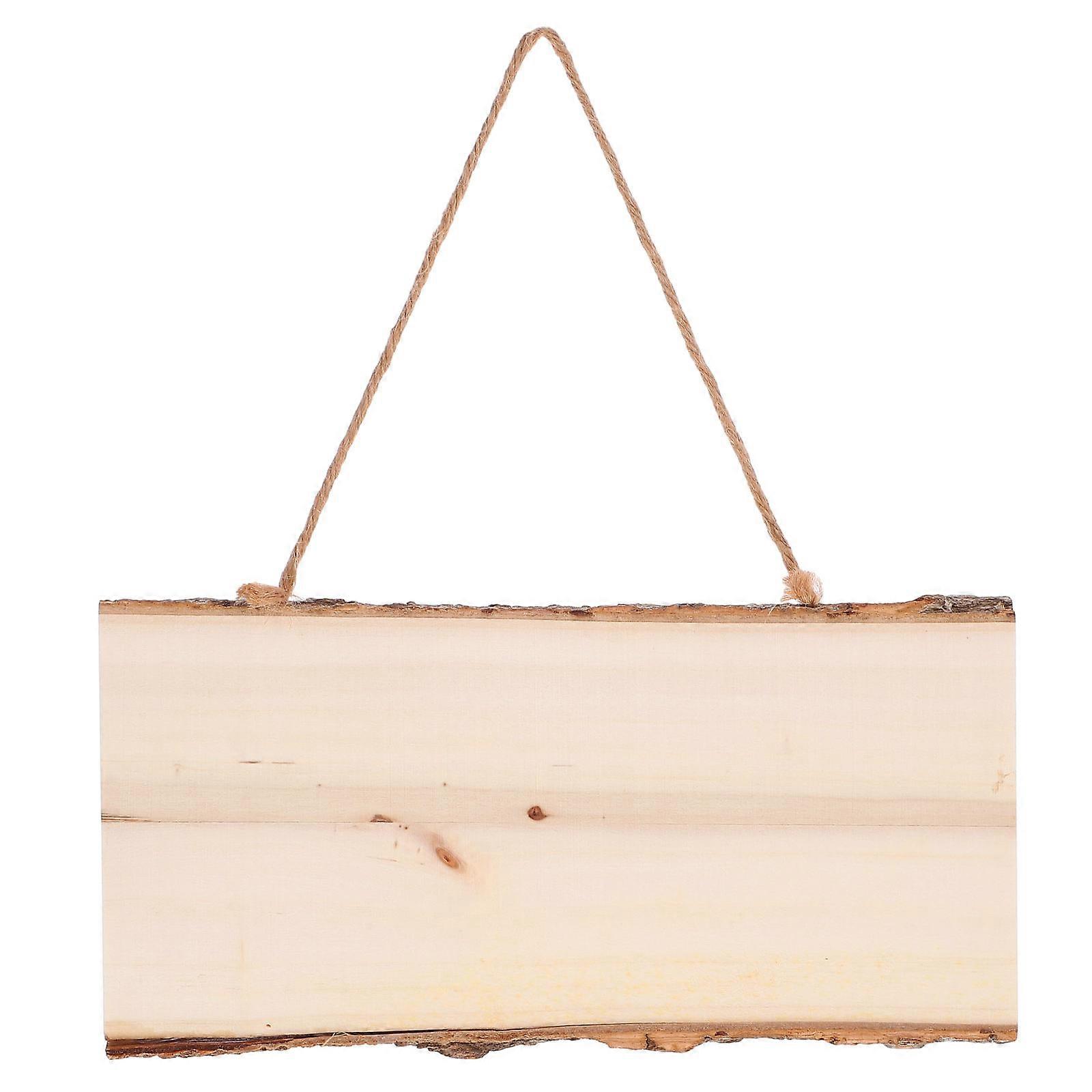Wooden Blank Sign for Crafting and DIY Decor – Durable Unfinished Plaque for Open/Closed Displays and Custom Wood Projects