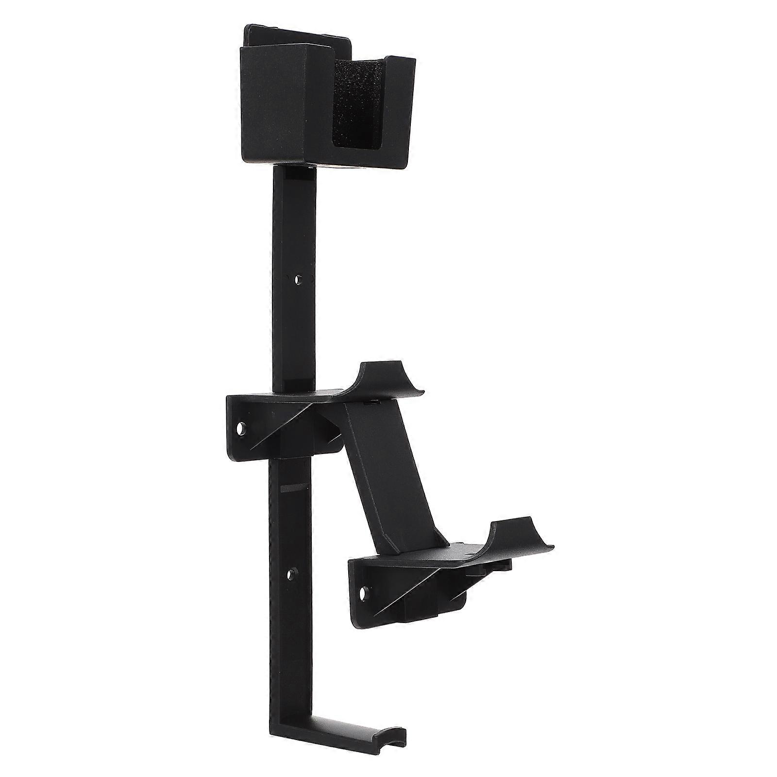 1 Set Headset Hanging Bracket Gamepad Hanger Wall mounted Remote Controller Rack (Black)