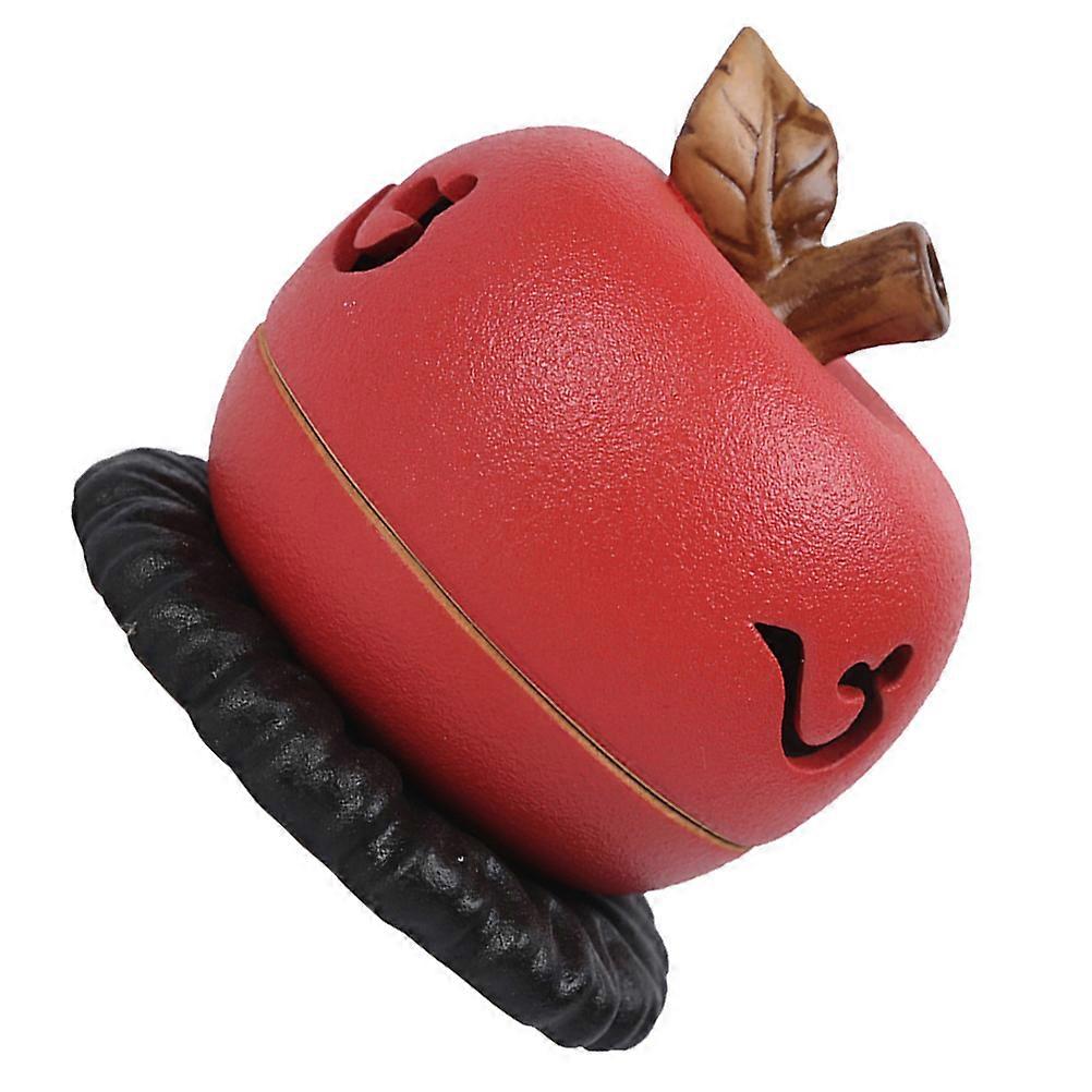 Delicate Incense Burner For Home Decoration Featuring Apple Shape In Red Color With Incense Burning Function 1Pcs