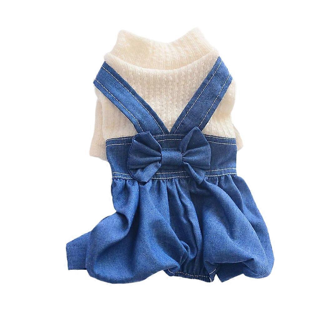 Comfortable Doggie Overalls For Small Dogs Suitable For All Seasons Fashionable Leisure Outfit 1Set