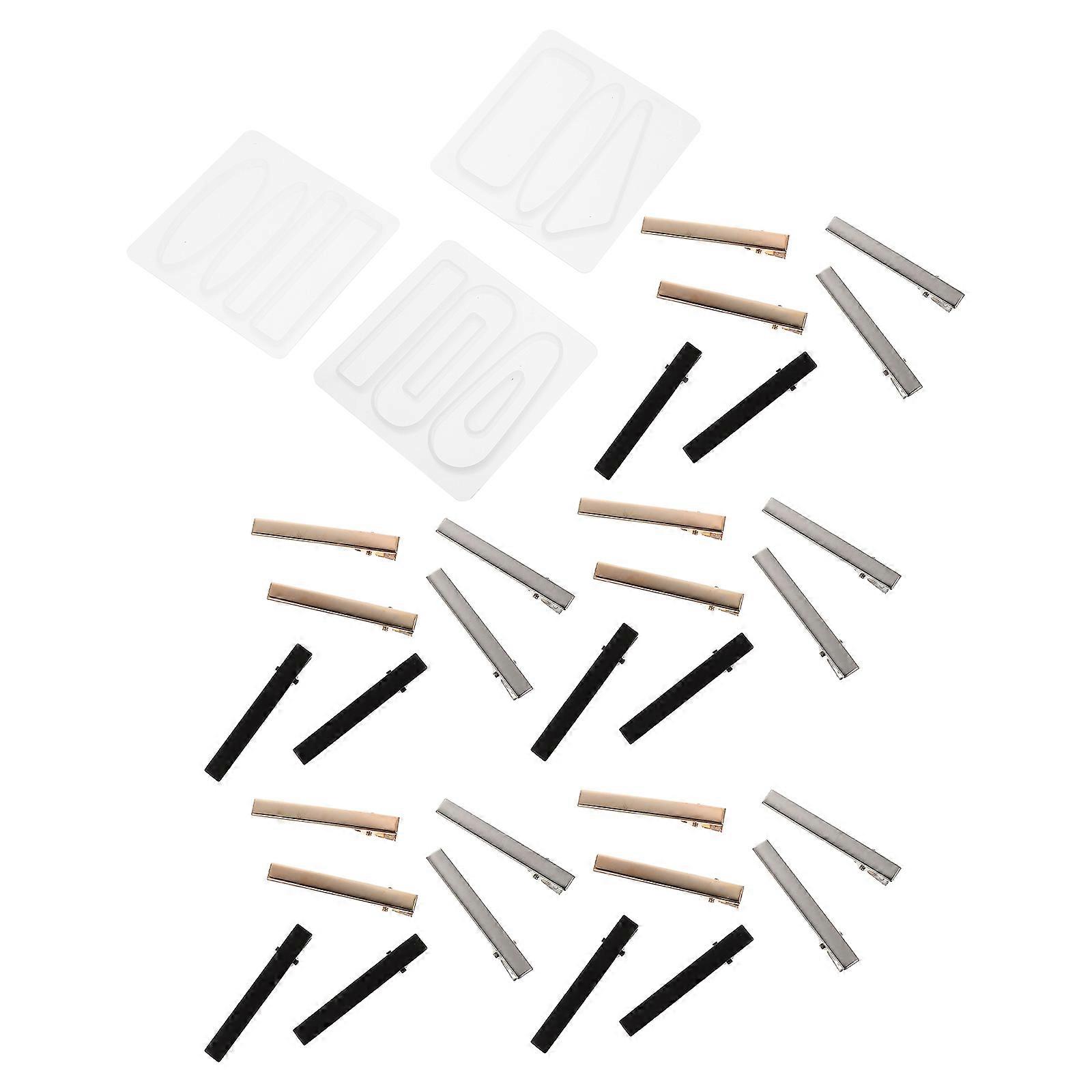 1 Set DIY Hairpin Molds Silicone Molds for Crafting Unique Hair Clips, Non Stick & Tear Resistant for Handmade Accessories & Decorations