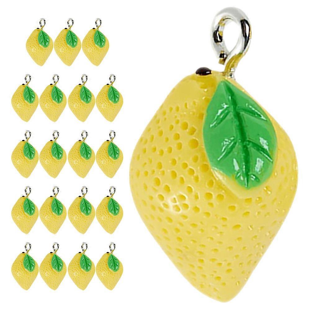 It looks like you're working on or viewing a product listing for **lemon shaped charms** for jewelry making and crafts. Here's a polished and