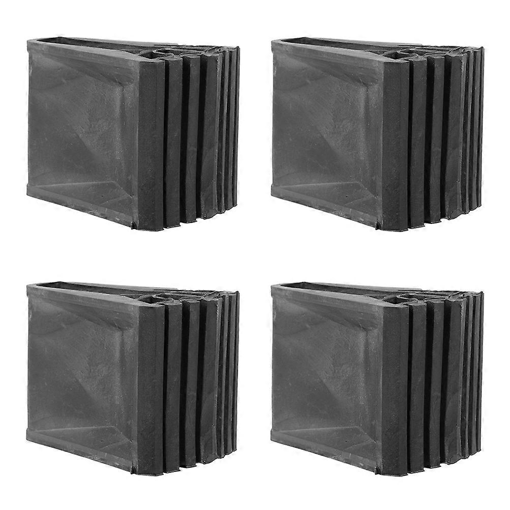 Ladder Foot Covers 4Pcs Thickened And Strengthened Non-Slip Design For Home Use Workshop And Construction Site Made Of Black Rubber