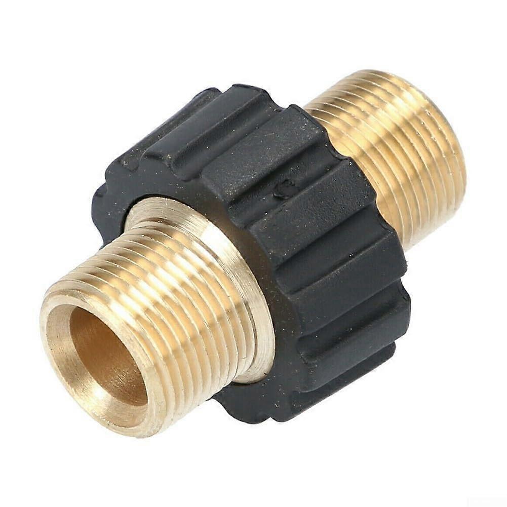 Solid Brass M22x1.5 Pressure Washer Connector with Plastic Sleeve for Foam Cannon
