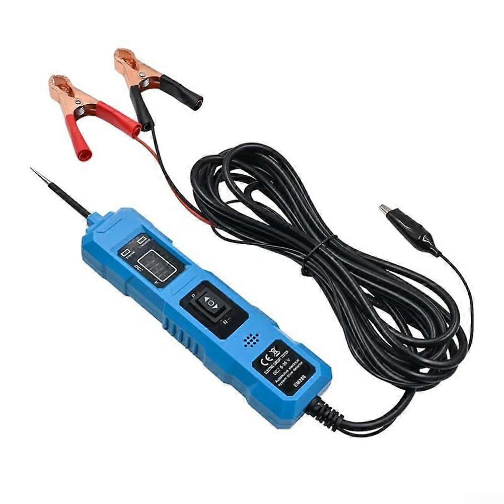 Electric Circuit Tester 624V with Long Test Line for Vehicle Voltage and Conductivity Inspection, Blue Color