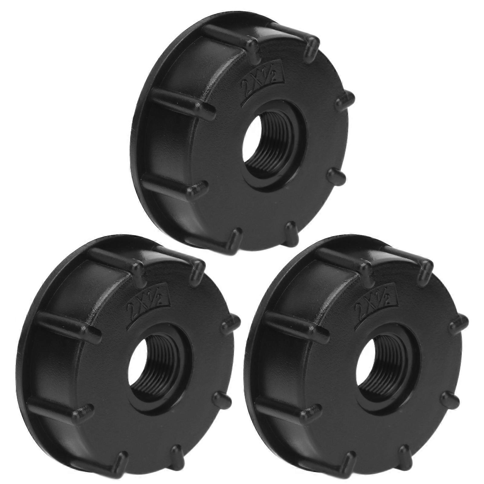 3Pcs IBC Tank Connector 60mm Coarse Thread Hose Drain Adapter